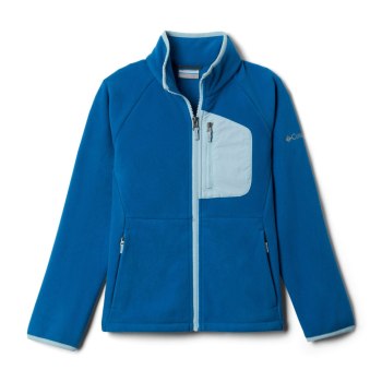 Columbia Fast Trek III Full Zip Fleece, Chamarras Azules Para Niño | 862104-NRS